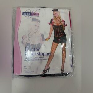 Secret Wishes Costume Doctor Heartstopper 888645 Black/Hot Pink Medium